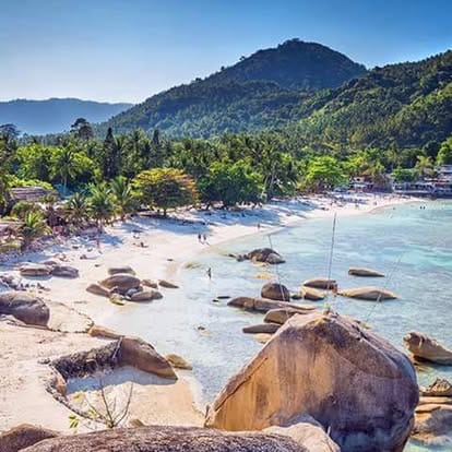 Sea view over the islands near Koh Samui